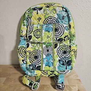 Vera Bradley Retired "Limes‎ Up" 2012 Small Backpack w/Magnetic Front Closure